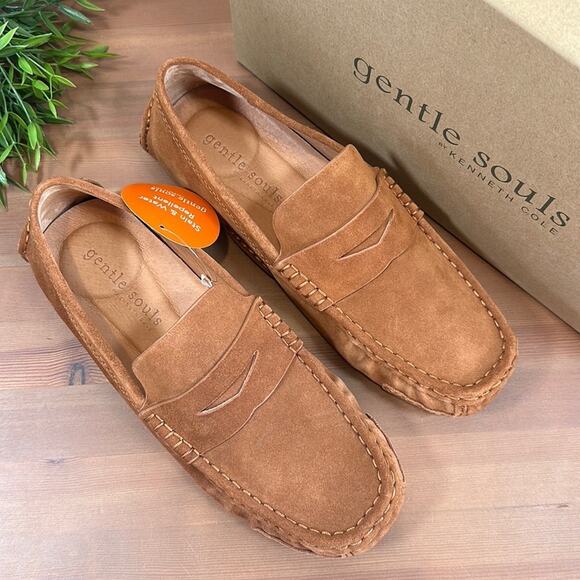 Gentle Souls Mateo Suede Driver Penny Loafer Size 8.5 - Picture 2 of 12